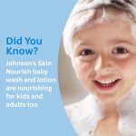 Johnson's Skin Nourish Moisturizing Baby Lotion for Dry Skin with Vanilla & Oat Scents, Gentle & Lightweight Body Lotion for The Whole Family, Hypoallergenic, Dye-Free, 16.9 fl. oz - Image 2